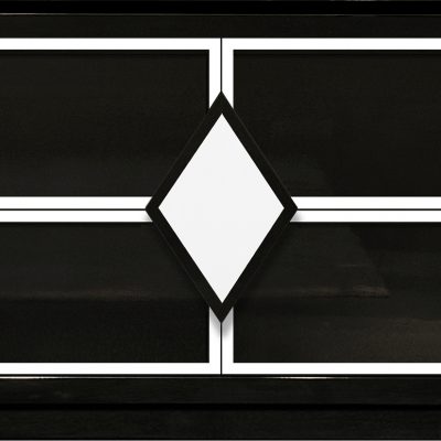 NIne sideboard black & white lacquered furniture