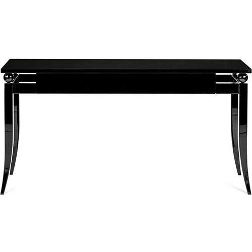 black lacquer console table